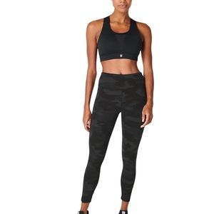 Sweaty Betty Power Workout Black Camo 7/8 Length Legging -MED.